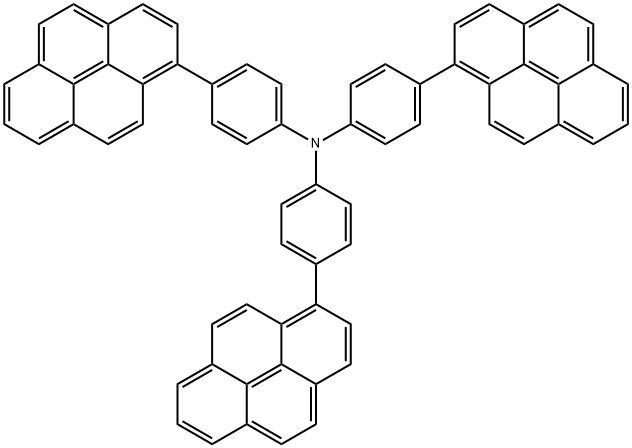 4,4',4''-三(1-芘基)三苯胺 结构式