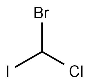 溴氯碘甲烷 结构式