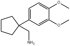 1-(3,4-二甲氧基苯基)环戊烷甲胺 结构式