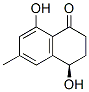 (4R)-6-Methyl-4,8-dihydroxy-3,4-dihydronaphthalene-1(2H)-one 结构式