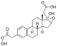 16Α,17Α-环氧-3Β,17Β-二羟基雌甾-1,3,5(10)-三烯-3,17-二醋酸酯 结构式