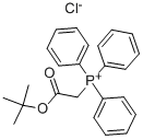 (叔丁氧基羰基甲基)氯化三苯基磷 结构式