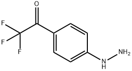 Ethanone, 2,2,2-trifluoro-1-(4-hydrazinophenyl)- (9CI) 结构式