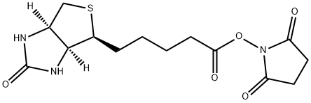 (+)生物素-N-琥珀酰亚胺基酯 结构式