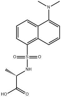 丹磺酰-L-丙氨酸哌碇盐 结构式