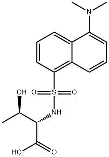 丹磺酰-L-苏氨酸哌啶盐 结构式