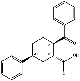 2-苄氯基一苯基环已甲酸 结构式