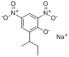 sodium 2-(1-methylpropyl)-4,6-dinitrophenolate 结构式