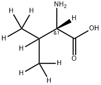 L-缬氨酸-D8 结构式