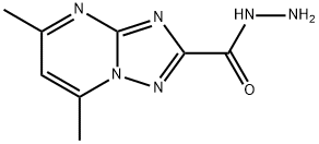 5,7-二甲基[1,2,4]三唑并[1,5-A]嘧啶-2-碳酰肼 结构式