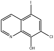 7-氯-5-碘-8-羟基喹啉 结构式