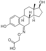 Β-雌二醇-6 - 酮6 - (O-羧甲基肟) 结构式