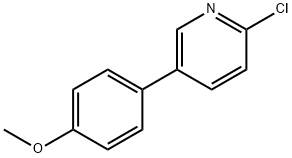 2-CHLORO-5-(4-METHOXYPHENYL)-PYRIDINE 结构式