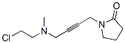 N-(4-(2-chloroethylmethylamino)-2-butynyl)-2-pyrrolidone 结构式