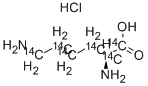 L-LYSINE-UL-14C 结构式