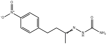 4-(p-Nitrophenyl)-2-butanone semicarbazone 结构式