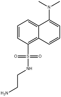 5-二甲氨基萘-1-(N-(2-氨基乙基))磺酰胺 结构式
