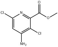 2-吡啶羧酸,4-氨基-3,6-二氯-,甲酯 结构式