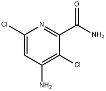 4-氨基-3,6-二氯-2-吡啶甲酰胺 结构式