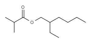 2-ethylhexyl isobutyrate 结构式