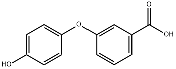 3-(4'-羟基)苯氧基苯甲酸 结构式