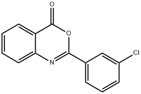 2-(3-氯苯基)-苯并[D][1,3]恶嗪-4-酮 结构式