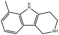 6-甲基-2,3,4,5-四氢-1H-吡啶并[4,3-B]吲哚 H2O 0.08NACL 结构式