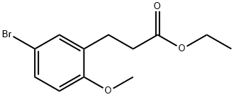 3-(5-BROMO-2-METHOXY-PHENYL)-PROPIONIC ACID ETHYL ESTER 结构式