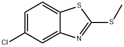 5-氯-2-(甲硫代)苯并噻唑 结构式