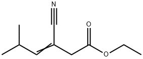 3-氰基-5-甲基-3-己烯酸乙酯 结构式