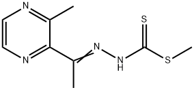 HYDRAZINECARBODITHIOIC ACID, [1-(3-METHYLPYRAZINYL)ETHYLIDENE]-, METHYL ESTER 结构式