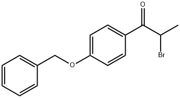 4'-苯甲氧基-2-溴苯丙酮 结构式
