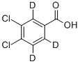 3,4-DICHLOROBENZOIC-2,5,6-D3 ACID 结构式