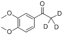 3,4-二甲氧基苯乙酮-D3 结构式