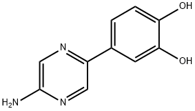 1,2-Benzenediol, 4-(5-aminopyrazinyl)- (9CI) 结构式