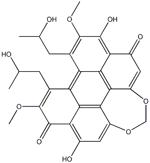 尾孢菌素 结构式