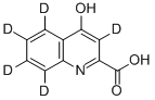 犬尿喹啉酸-D5 结构式