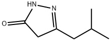 2,4-DIHYDRO-5-(2-METHYLPROPYL)-3H-PYRAZOL-3-ONE 结构式