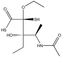4-Acetylamino-4,5-dideoxy-D-xylo-pentose diethyl dithioacetal 结构式