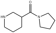 3-哌啶(1-吡咯烷基)甲酮 结构式