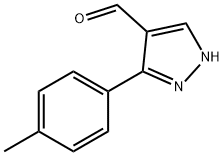 3-邻-甲苯基-1H-吡唑-4-甲醛 结构式