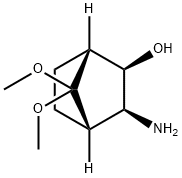 Bicyclo[2.2.1]heptan-2-ol, 3-amino-7,7-dimethoxy-, (1R,2R,3S,4S)- (9CI) 结构式