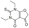 Furo[2,3-d]pyrimidine-4,5(1H,6H)-dione,  1,3-diethyl-2,3-dihydro-2-thioxo- 结构式