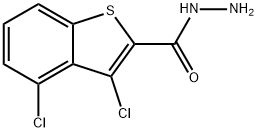 3,4-DICHLORO-1-BENZOTHIOPHENE-2-CARBOHYDRAZIDE 结构式