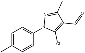 5-氯-3-甲基-1-对甲苯基-吡唑-4-甲醛 结构式