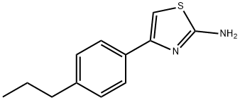 4-(4-丙基苯基)-1,3-噻唑-2-胺 结构式