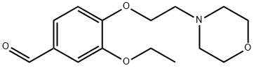 3-乙氧基-4-(2-吗啉-4-基-乙氧基)-苯甲醛 结构式