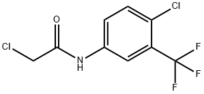 2-氯-N-[4-氯-3-(三氟甲基)苯基]乙酰胺 结构式