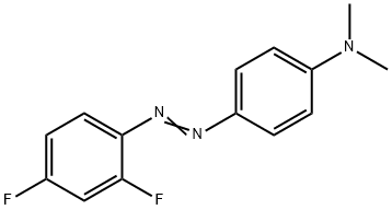 ANILINE, p-((2,4-DIFLUOROPHENYL)AZO)-N,N-DIMETHYL- 结构式