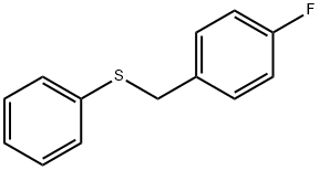 4-氟代苄基-硫苯 结构式